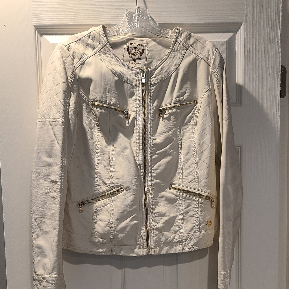 Point Zero faux leather Jacket size large